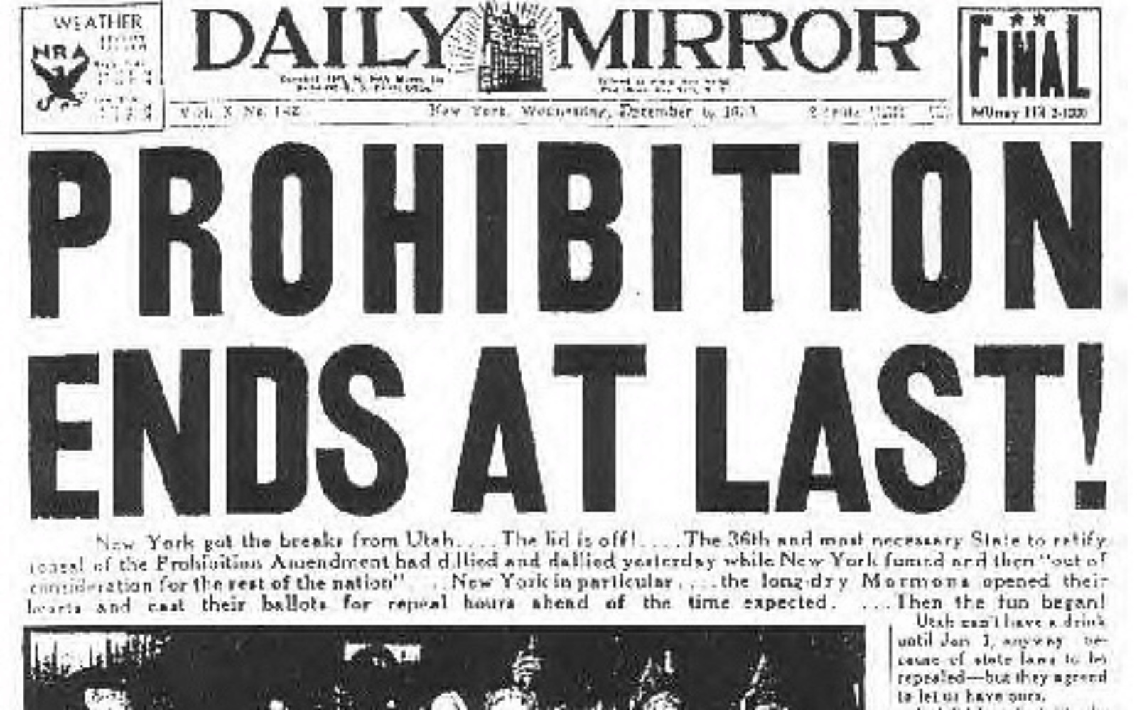 The epic failure of prohibition in the united states